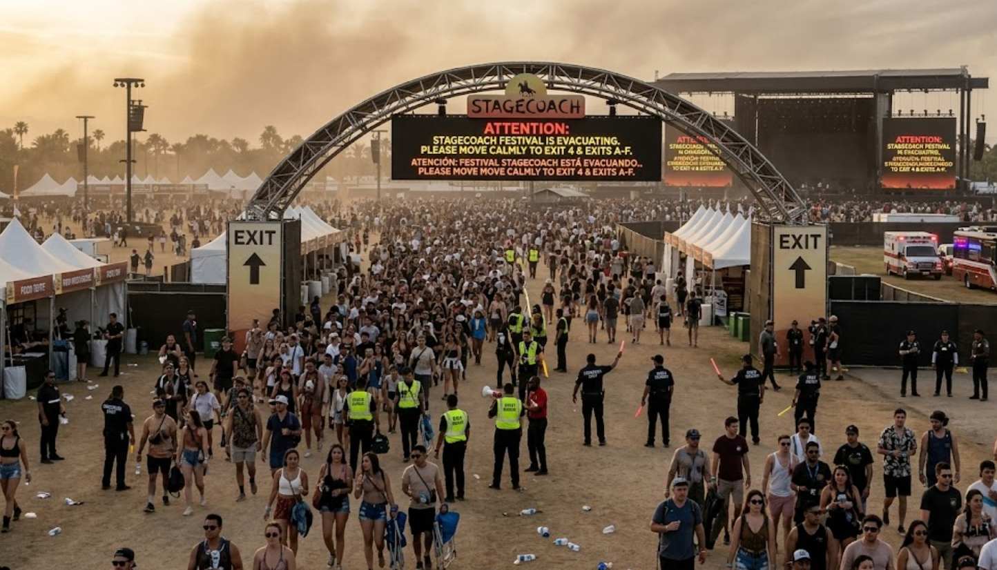 Stagecoach Festival Evacuation